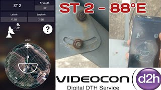 Videocon d2h Antenna Signal Direction Setup Satellite Finder Pro 2021 Hindi [upl. by Ellenehs774]