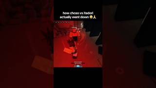 lore accurate choso vs yuji 💀😭 jujutsushenanigans jjk choso anime roblox justyami [upl. by Schurman]