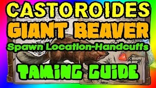 Ark Survival Ascended How to Tame a Castoroides Early Game [upl. by Vowel435]