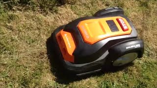 HOW MY YARD FORCE ROBOT MOWER COPES WITH MY STEEP SLOPING GARDEN [upl. by Remat307]