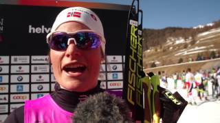 49 Engadin Skimarathon 2017 winner Mari Eide NOR [upl. by Ostraw76]