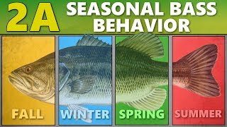 INTERMEDIATE GUIDE to BASS FISHING 2A  Seasonal Bass Behavior [upl. by Yeloc879]