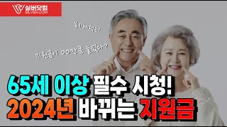 65세 이상 분들 꼭 보세요 2024년 지원금 안내 [upl. by Attesoj]