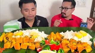 PORK CURRY WITH ASH GOURD EATING CHALLENGE  PORK CURRY EATING SHOW  PORK CURRY MUKBANG [upl. by Borgeson]