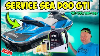 Sea Doo GTI Oil Change and spark plugs service [upl. by Udelle521]