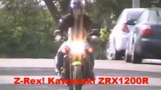 Kawasaki ZRX1200R Motorcycle Review オートバイ [upl. by Neerol]