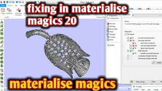 how to fix a pies in materialise 20file fixing in materialise magics 20 [upl. by Ronda]