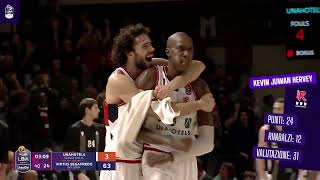 LBA 15 giornata  Highlights Unahotels Reggio EmiliaVirtus Segafredo Bologna [upl. by Coppola]