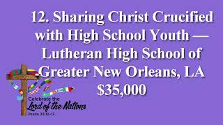 2023–2025 LWML Mission Grant 12 Sharing Christ Crucified with High School Youth [upl. by Trinette]