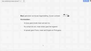 grammatica NT2 11 breakthrough voegwoorden en maar want of [upl. by Aihsyt]