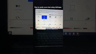 The easiest way to curve text using InkScape Hope it helps [upl. by Icnarf]