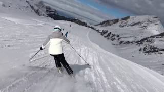 France AVORIAZ 2017 Skiing of piste By iPhone7 [upl. by Prager]