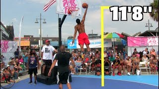 Jonathan Clark Dunks ALMOST 12 Feet Gets 118quot  VBL DunkFest [upl. by Nosinned]