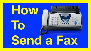 How to Send a Fax from a Fax Machine  How to Fax [upl. by Rabkin]