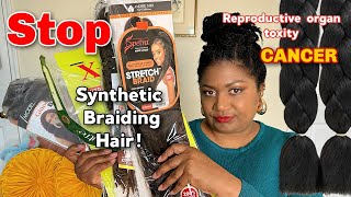 Synthetic BRAIDING HAIR may cause Reproductive Organ Toxicity amp CANCER Doctor reacts braidinghair [upl. by Acus946]