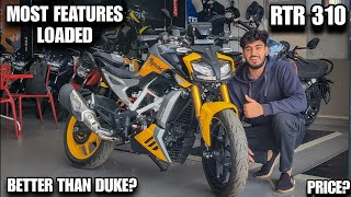 TVS RTR 310 Better Than Duke 390 Isse jada FEATURES koe Bike me ni milegi Review  Price MxK [upl. by Leiru549]