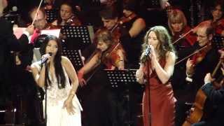 Anggun ft Natasha St Pier  Vivre dAmour Live Concerto di Natale Roma 7122013 [upl. by Tneciv]