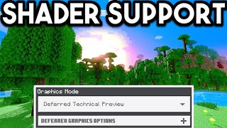 Render Dragon Shader Support Is OFFICIALLY Here  Minecraft Bedrock [upl. by Sined]