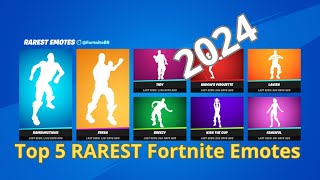 The Top 5 Rarest Emotes in Fortnite [upl. by Oirottiv624]