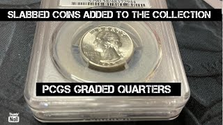 First Slabbed Coins Added To The Collection pcgs silver collecting quarters [upl. by Treborsemaj]