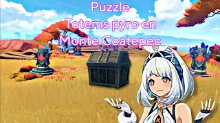 Puzzle Totems pyro en Monte Coatepec  genshinimpact natlan hoyocreators hoyoverse [upl. by Angelis848]