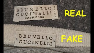 Real or fake Brunello Cucinelli How to spot original Brunello Cucinelli sweaters and cardigans [upl. by Cohl994]