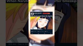 When Naruto meets Hinata after timeskip anime naruto shorts narutoshippuden [upl. by Drofliw]