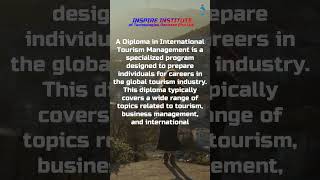 Diploma in International Tourism Management in Islamabad Pakistan [upl. by Tereve993]