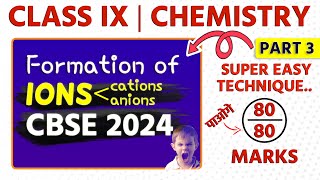 3 Formation of Ions for first 20 Elements  Class 9 chemistry CBSE [upl. by Aramit]