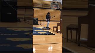 16 Year Old Plays Anesthesia  Pulling Teeth Bass Solo For School [upl. by Auqinaj]