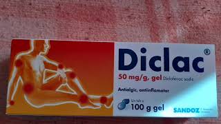 UNGUENT DICLAC GEL SUBSTANTA ACTIVA DICLOFENAC SODIC [upl. by Harpole]