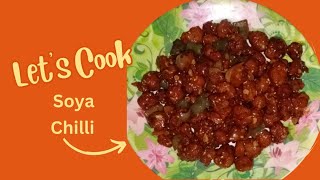 Restaurant style soya chilli recipe🤤😋spicy and delicious recipesoya chunksannukumari7758 [upl. by Richelle]