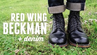 Red Wing Beckman 9014 Boots On Feet — HD [upl. by Ealasaid]