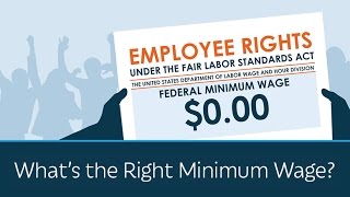 Whats the Right Minimum Wage  5 Minute Video [upl. by Blumenthal702]