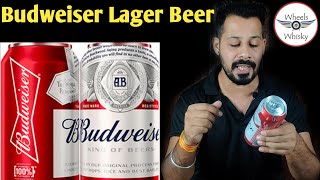 Budweiser lager Beer Review amp Taste  Budweiser NosePrice Premium Segment Beer [upl. by Adirehs]