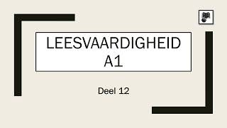 Leesvaardigheid A1  Deel 12 [upl. by Etram]