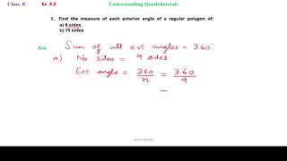 Class 8Maths Understanding Quadrilaterals Ex 32 Q2 a  Ashish Bhatia [upl. by Rotce]