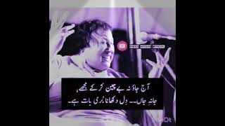 aaj jao na bechain karke mujhe  nusrat fateh ali khan  qawali MZH STUDIO [upl. by Sima20]