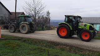 Deutz Fahr 5120C vs Claas Arion 440 [upl. by Pironi]