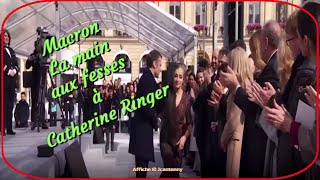 Macron  La main aux fesses à Catherine Ringer HD [upl. by Arihay]