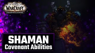 Covenant Shaman Abilities  World of Warcraft Shadowlands ElementalEnhancementRestoration [upl. by Aramoix13]