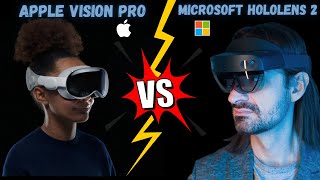 Apple Vision Pro vs Microsoft HoloLens 2  Which AR Headset is Better [upl. by Asuncion]