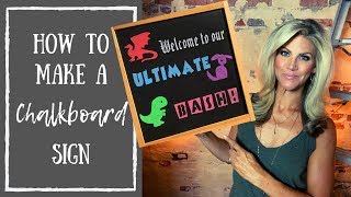 Chalkboard Sign Tutorial [upl. by Ordnassela30]