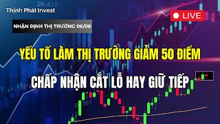 CẮT LỖ hay GIỮ TIẾP cổ phiếu  Yếu tố làm thị trường rơi 50 điểm  Chứng Khoán 0508 [upl. by Tallia268]