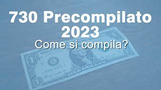 730 precompilato 2023 tutorial come si compila [upl. by Atteuqehs]