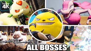 Palworld  All Bosses With Cutscenes 4K 60FPS UHD PC [upl. by Nalim504]