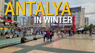 ANTALYA TURKEY IN WINTER 🇹🇷 December January February March 20232024 [upl. by Maddox]