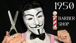 ASMR 💈BARBER SHOP​ en 1950💈 Roleplay Español [upl. by Lakim]