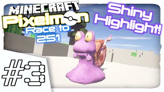 Minecraft Pixelmon  “SHINY MOOCOOGOO”  Race to 251  Minecraft Pokemon Mod Part 3 [upl. by Gustav]