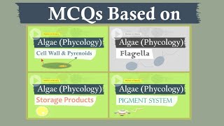 Algae MCQs  Cell Wall Pyrenoid Flagella Storage Products Plastid and Pigmentation [upl. by Neela62]